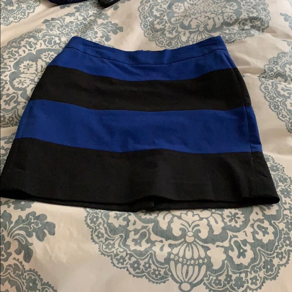 Black and blue pencil skirt